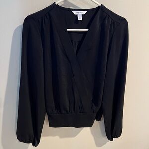 Ninewest black wrap blouse - NWT